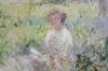 Picture of 367-012 Hand-Finished Canvas Decorative Wall Art (80x120cm) - Woman Seated under the Willows (1880) by Claude Monet