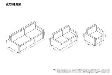 Picture of LONG ISLAND 2 Seater Fabric Sofa (Light Grey)