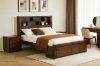Picture of MALAGA Storage Bed Frame In Queen Size (Walnut)