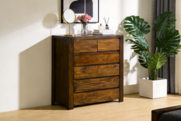 Picture of MALAGA 6-Drawer Tallboy (Walnut) 