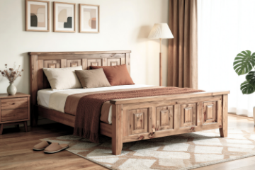 Picture of FRANCO Solid NZ Pine Wood in Queen/King/Super King Size Bed Frame