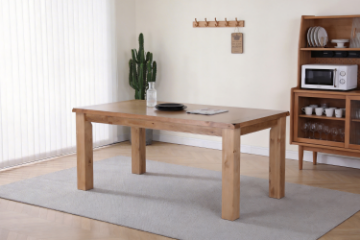 Picture of FRANCO 1.8M/2.1M Solid NZ Pine Wood Dining Table