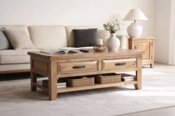 Picture of FRANCO Solid NZ Pine Wood Coffee Table 