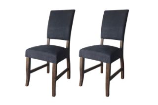 Picture of LINON High Back Dining Chair (Dark Blue) - 2 Chairs in 1 Carton