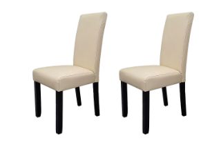 Picture of TIVEN High Back Dining Chair (Beige) - 2 Chairs in 1 Carton