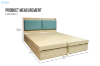 Picture of YORU Queen Size Bed Frame with Gas Lift Storage and Drawers