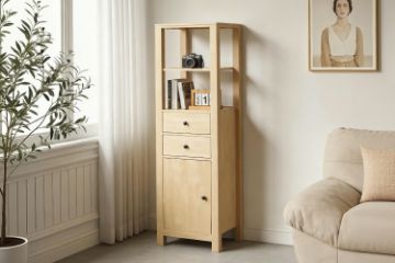 Picture of YORU Side Cabinet with Drawers and Shelves