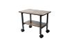 Picture of AIDEN 2-in-1 Printer Stand/Mobile Side Table with Swivel Wheels (Walnut) 