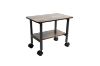 Picture of AIDEN 2-in-1 Printer Stand/Mobile Side Table with Swivel Wheels (Walnut) 