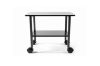 Picture of AIDEN 2-in-1 Printer Stand/Mobile Side Table with Storage Shelf  (Black) 
