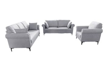 Picture of LUMA 3/2/1 Seater Fabric Sofa Range (Grey)