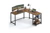 Picture of BUREAU L-Shape Computer Desk with Shelves