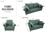 Picture of LUMA 3/2/1 Seater Fabric Sofa Range (Green)