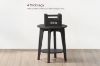 Picture of LEDREM Side Table with Shelf  (Black)