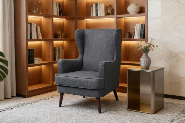 Picture of MORRIS Lounge Chair in Grey