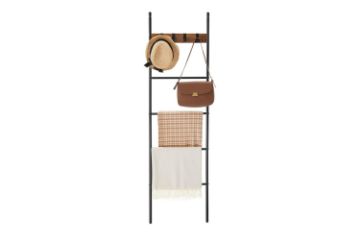 Picture of KIVO 5-Tier Ladder Shelf with Hooks 
