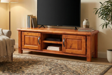 Picture of RIVERWOOD 164 2-Door Rustic Pine TV Unit