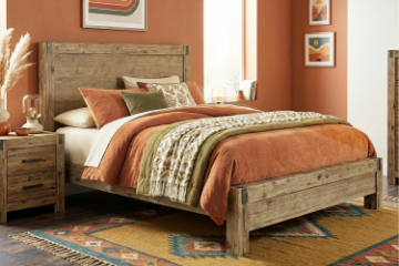 Picture of SPRINGBROOK Highfoot Solid Acacia Wood Bed Frame in Queen Size