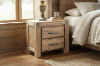 Picture of SPRINGBROOK 2-Drawer Solid Acacia Wood Bedside Table