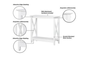 Picture of BRICH 80 Console Table (White)