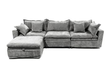 Picture of MORVIA Feather-Filled Modular Sectional Sofa (Light Grey)