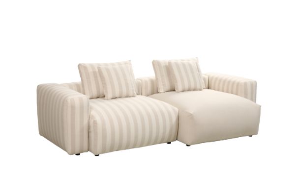 Picture of ROMINA Feather-Filled Modular Sectional Sofa Range - 2PC Combo Set (LAF Armchairx1 + Right Facing Chaisex1)