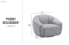 Picture of ELIO 360° Swivel Armchair/Sofa Chair