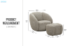 Picture of EMERY 360° Swivel Chair with Ottoman