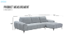 Picture of LENNOX Fabric Sectional Sofa/Sofa Bed with Adjustable Backrest