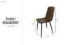 Picture of SAROTO Dining Chair (Dark Brown) - 45x45x87