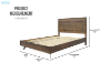 Picture of CLEVEDON Solid Oak Bedframe in Queen/Super King Size