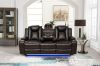 Picture of FAIRWAY Air Leather Dual Motor Reclining Sofa Range (Brown) - 3RRC+2RRC+1R Sofa Set
