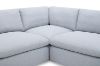 Picture of SPLENDOR Feather Filled Fabric Modular Corner Sofa (Grey)