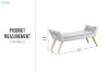 Picture of MILEY Modern Upholstered Bench