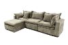 Picture of MORVIA Feather-Filled Modular Sectional Sofa with Storage Ottoman (Olive Green)