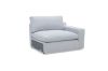 Picture of SPLENDOR Feather Filled Fabric Modular Corner Sofa (Grey)