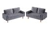 Picture of  [FLOOR MODEL CLEARANCE]  HAROLD 3 Seater Fabric Sofa (Grey) 