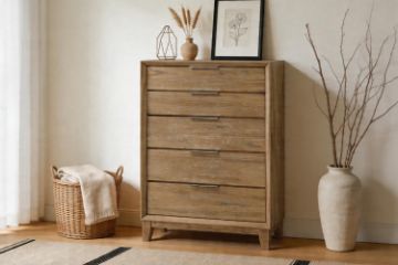 Picture of BRYDEN 5-Drawer Solid Wood Tallboy