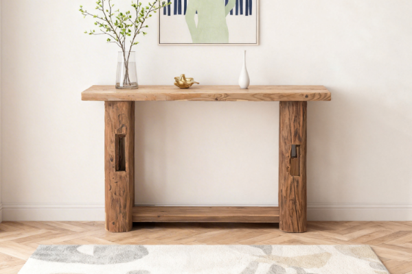 Picture of HOMER 100% Reclaimed Pine Wood Console Table (140x76cm)