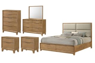 Picture of BRYDEN Solid Wood Bedroom Combo Set - 6PC Queen
