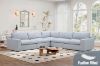 Picture of SPLENDOR Feather Filled Fabric Modular Corner Sofa (Grey)