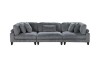 Picture of VIANNA Corduroy Sectional Modular Sofa Range (Grey) - 5PC Big Combo Set 