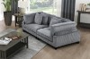 Picture of VIANNA Corduroy Sectional Modular Sofa Range (Grey) - 5PC Big Combo Set 