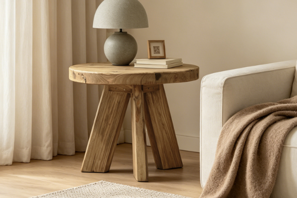 Picture of TRAVER D60 Reclaimed Pine Wood Side Table