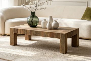 Picture of TRAVER 100% Reclaimed Pine Wood Coffee Table (117x71cm)