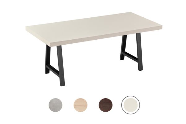 Picture of SYNERGYPLUS Dining Table with A-Frame Metal Legs (New Champagne) - 200x100