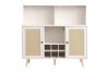 Picture of NORLEN 2-Door Bar Cabinet/Buffet with LED Lighting