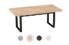 Picture of SYNERGYPLUS Dining Table with Square Metal Legs (Natural Oak) - 160x90