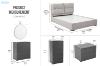 Picture of LORIEN Bedroom Combo Set - 5PC Super King