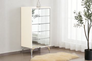 Picture of MIRORA 5-Drawer Mirrored Tallboy
